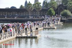 Angkor Wat, erg druk.